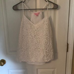 White Lilly Pulitzer Tank